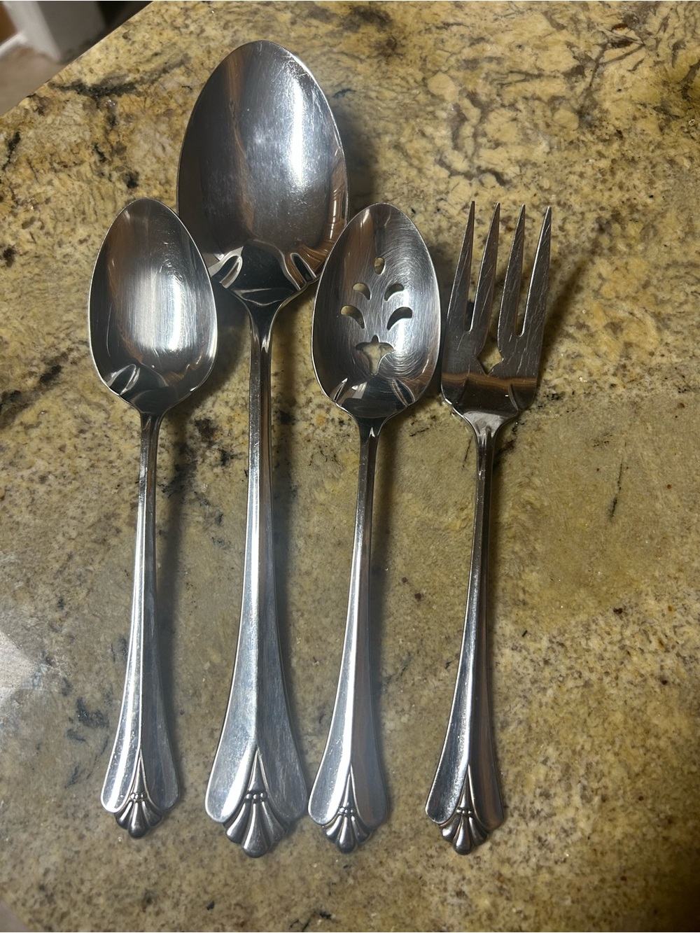Oneida Royal Flute four serving pieces